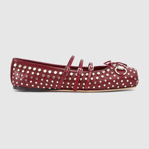 Gucci Bow Horsebit Stud Ballet Flats (Please request your size for purchasing)